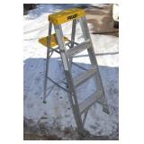 Keller Aluminum Step Ladder - Folding, Yellow Top Cap