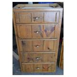 Vintage Cabinets - 2 Tall Chests & Wide Dresser with Top Cabinet