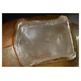 Pig-Shaped Glass Bottle with Stopper - Amber, 7in Long