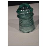 Hemingray No. 9 Glass Telegraph Insulator - Teal Green (Lot of 3)