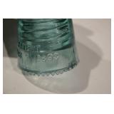 Hemingray No. 9 Glass Telegraph Insulator - Teal Green (Lot of 3)