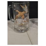 Schmidt Beer Mugs - Duck & Wildlife Scene Glasses (Set of 9)