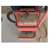 Vintage Electric Heat Lamp with Pink Frame & Protective Basket