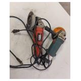Two 4-1/2 in. Angle Grinders - 110V/60Hz 600W (Lot of 2)