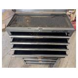 Craftsman Tool Chest Set - 2-Piece Rolling Cabinet with Lock, Gray