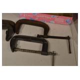 C-Clamps & Bar Clamps - Assorted Heavy-Duty Steel, Mixed Sizes