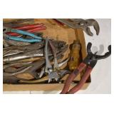 Assorted Hand Tools Box - Pliers, Wrenches, Screwdrivers for Garage
