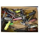 Craftsman Assorted Screwdrivers & Hand Tools in Cardboard Box