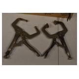 Clamp Set - C-Clamps & Locking Pliers (Vintage Metal Tools)