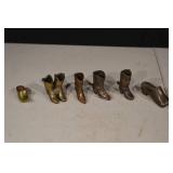 Miniature Metal Cowboy Boots (Lot of 7)