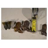 Miniature Metal Cowboy Boots (Lot of 7)