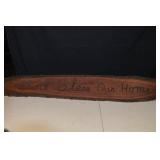 Rustic Live-Edge Wood Sign - God Bless Our Home - 5 ft 2 in long