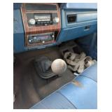 1984 Ford F-350 Diesel Flatbed Truck - Blue, Diamond Plate Bed