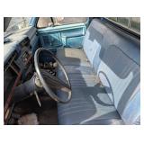 1984 Ford F-350 Diesel Flatbed Truck - Blue, Diamond Plate Bed