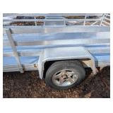 2009 Bear Trax ADAT 890 Utility Trailer - Aluminum Diamond Plate Bed - 3,000 GVW
