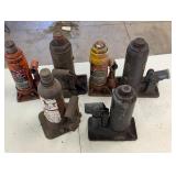 Hydraulic Bottle Jacks 12,000 Lbs Capacity (Lot of 6)