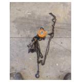 Central Machinery HS Type Chain Block 1 Ton Lift 3 ft