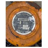 Central Machinery HS Type Chain Block 1 Ton Lift 3 ft