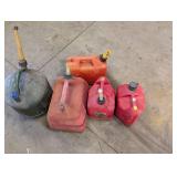 Gas Cans - Assorted (Lot of 5)
