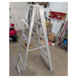 Aluminum A-Frame Step Ladder - 5 Steps, Used in Workshop