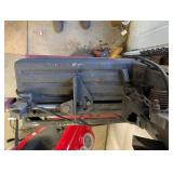 Heavy Duty Cut-Off Saw on Red Pedestal Stand - Industrial Shop Tool