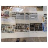 Assorted Hardware Fasteners - Screws, Nuts, Washers, Bolts & Brackets