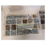 Assorted Hardware Fasteners - Screws, Nuts, Washers, Bolts & Brackets