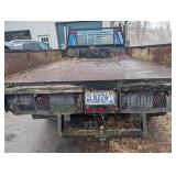1984 Ford F-350 Diesel Flatbed Truck - Blue, Diamond Plate Bed