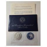 1974 Eisenhower 'Ike' Dollar - Blue Label - 40% Silver