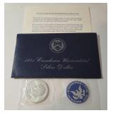 1971 Eisenhower 'Ike' Dollar - Blue Label - 40% Silver