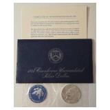 1974 Eisenhower 'Ike' Dollar - Blue Label - 40% Silver