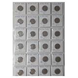 Unreadable Buffalo / Indian Head Nickels - 24 Coins