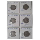 Unreadable Buffalo / Indian Head Nickels - 24 Coins