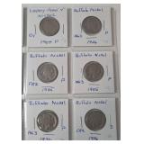 1920-1937 Buffalo/ Indian Head Nickels - 21 Coins and 1907P Liberty Head V Nickel - 1 coin