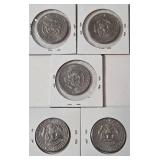 3 - 1971 Kennedy Half Dollars, 2 - 1971D Kennedy Half Dollars
