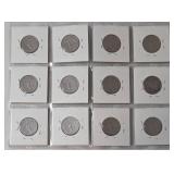 1965-1967 Washington Quarters - 12 Coins