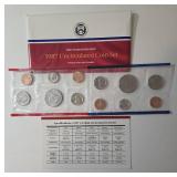 US Mint 1987 Uncirculated Coin Set with D and P Mint Marks