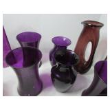 Purple Glass Vases