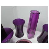 Purple Glass Vases