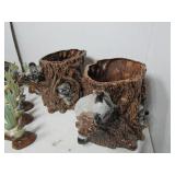 Wildlife Floral Planters and Figurines