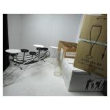 Candle Globes and Champagne Glasses