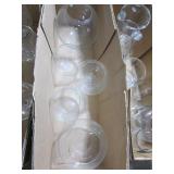 Clear Glass Bubble Vases