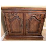 DR - Vintage Thomasville Country Flip Top Server or Bar Cabinet
