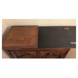 DR - Vintage Thomasville Country Flip Top Server or Bar Cabinet