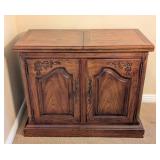 DR - Vintage Thomasville Country Flip Top Server or Bar Cabinet