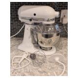 K - KitchenAid Ultra Power Stand Mixer 300W - White with 3 Attachments