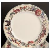 K - Porsgrund Fauna Dinnerware - 8 Plates, Norway