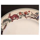 K - Porsgrund Fauna Dinnerware - 8 Plates, Norway