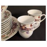 K - Porsgrund Fauna Dinnerware - 8 Plates, Norway