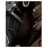 LR - Coach Hampton Signature Carryall Satchel Canvas Handbag - Monogram Pattern